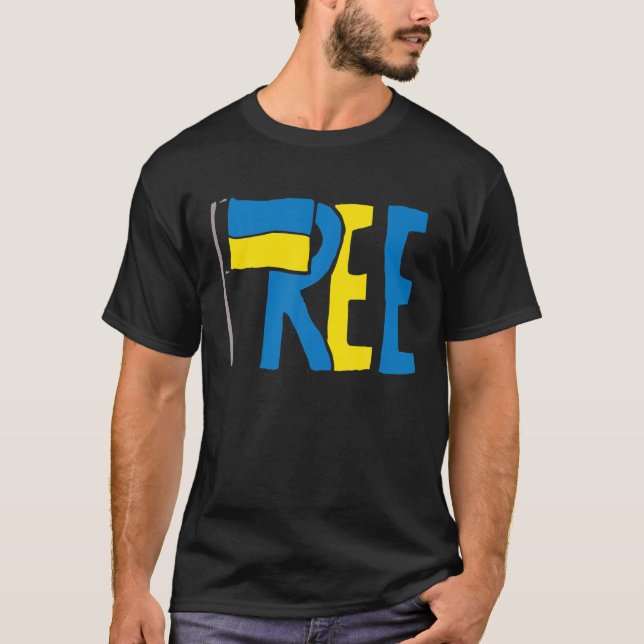 T-shirt Drapeau ukrainien Ukraine Nationale Ukrajina Cool  (Devant)