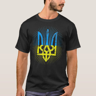 T-shirt Drapeau ukrainien Vintage Tryzub Ukraine Armoiries