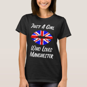 T-shirt Drapeau Union Jack Manchester Lips and Mouth Love