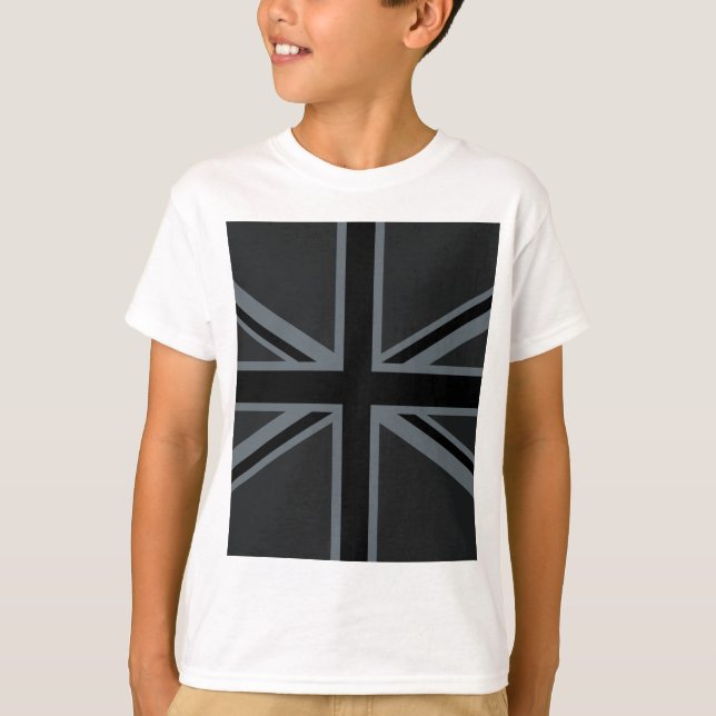 T-shirt Drapeau Union Jack noir (Devant)