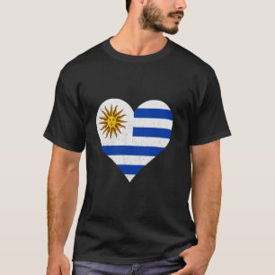 T-shirt Drapeau uruguayen Cœur Fierté uruguayenne Uruguay