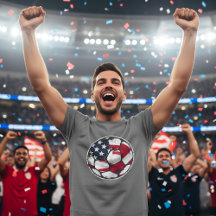 Drapeau USA Ballon de Football Patriotique América