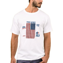 Drapeau USA de la fête de l'Indépendance vintage E