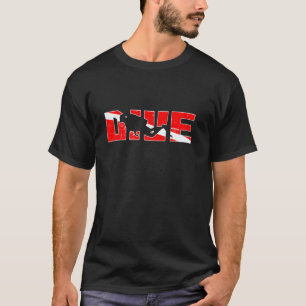 T-shirt Drapeau USA de plongée en scaphandre drôle incroya