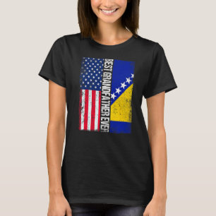 T-shirt Drapeau Usa & Drapeau Bosnie-Herzégovine Meilleur