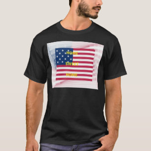 T-shirt Drapeau USA "Home Sweet Home" Art Imprimer