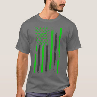 T-shirt Drapeau vert des États-Unis