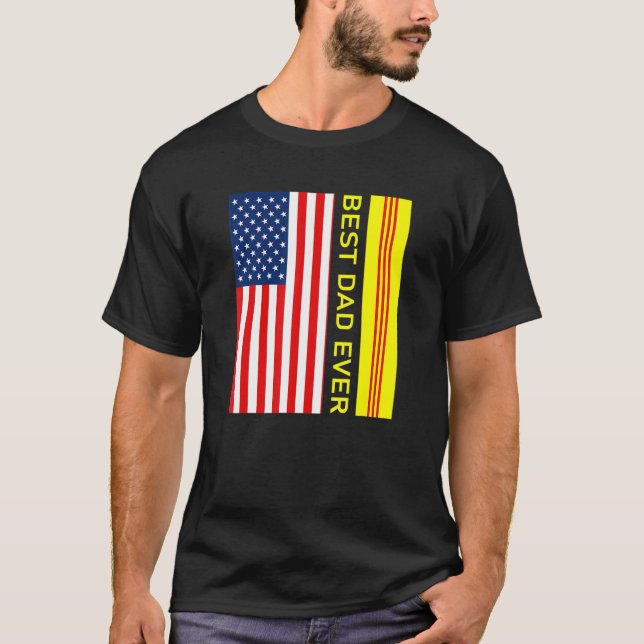 T-shirt Drapeau vietnamien vietnamien Cong Hoa Meilleur Pa (Devant)
