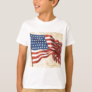 T-shirt Drapeau vintage
