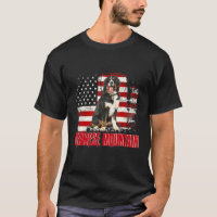 Drapeau vintage américain Bernese Mountain Dog