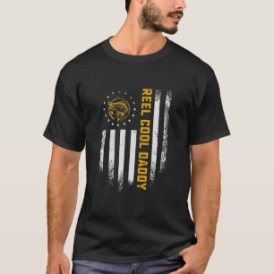 T-shirt Drapeau vintage américain Reel Cool Daddy Funny Fi