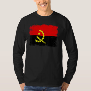 T-shirt Drapeau Vintage Angola Fête de l'indépendance de l