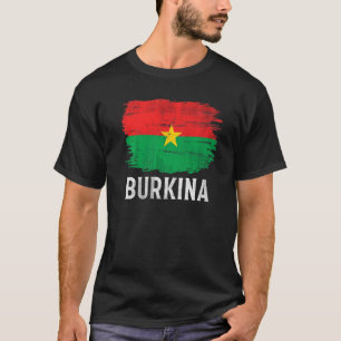 T-shirt Drapeau vintage Burkina Faso