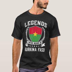T-shirt Drapeau vintage Burkina Faso