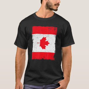 T-shirt Drapeau vintage Canada Patrimoine Racines canadien