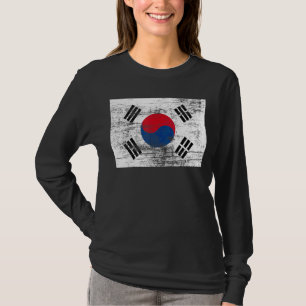 T-shirt Drapeau Vintage Corée du Sud