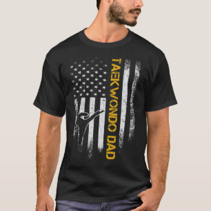 T-shirt Drapeau vintage Corée Taekwondo Formation Papa