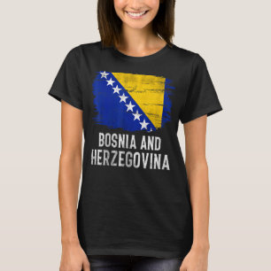 T-shirt Drapeau vintage de Bosnie-Herzégovine pour la Bosn