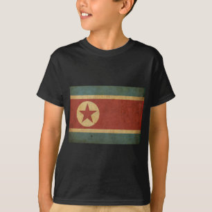 T-shirt Drapeau vintage de la Corée du Nord