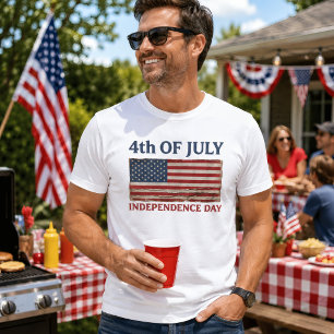 T-shirt Drapeau vintage de la fête de l'indépendance des É