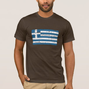 T-shirt Drapeau vintage de la Grèce