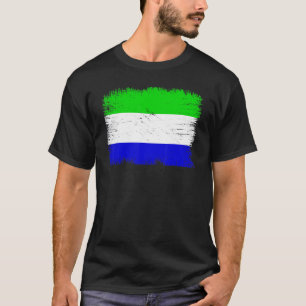 T-shirt Drapeau vintage de la Sierra Leone Jour de l'indép