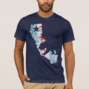 T-shirt Drapeau vintage de Mashup de greffe de la