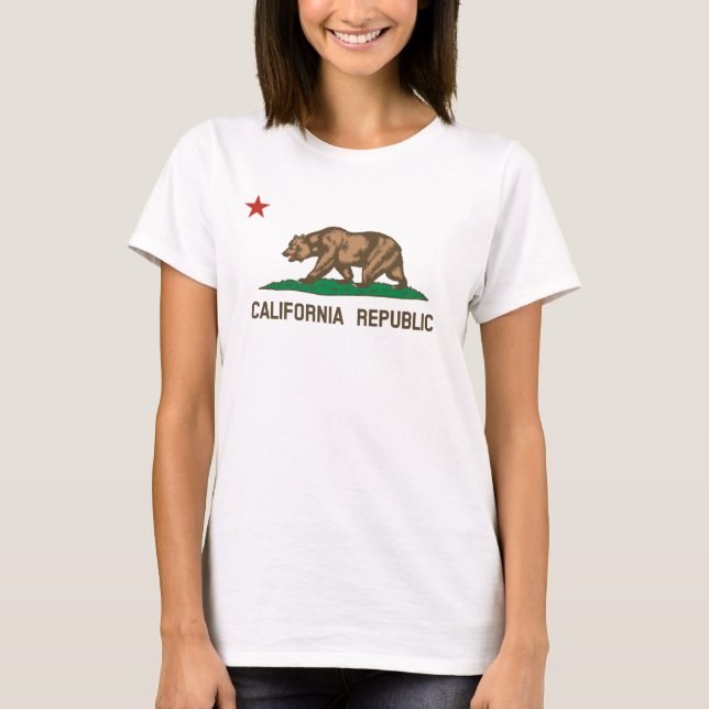 T-shirt Drapeau vintage d'état de République de la (Devant)