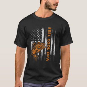 T-shirt Drapeau Vintage Drapeau Américain Cool Opa Drôle G