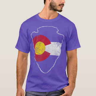 T-shirt Drapeau vintage du Colorado Arrowhead