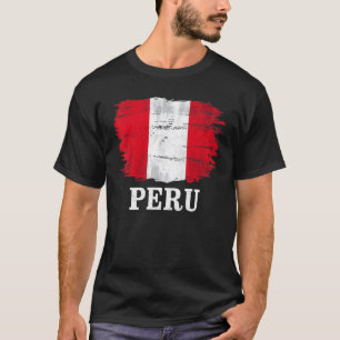 T-shirt Drapeau vintage du Pérou pour le Pérou