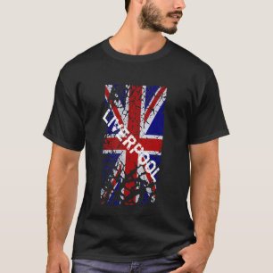 T-shirt Drapeau vintage d'Union Jack de peinture