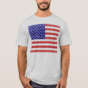 T-shirt Drapeau Vintage États-Unis