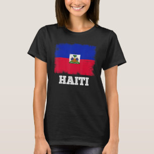 T-shirt Drapeau vintage Haïti Pays Drapeau Rétro Haïti