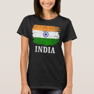T-shirt Drapeau vintage indien