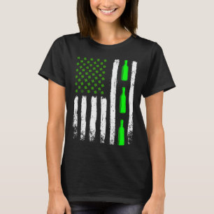 T-shirt Drapeau Vintage irlandais américain de la journée