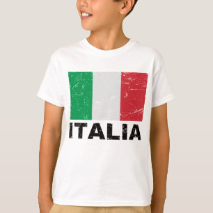 T-shirt Drapeau Vintage Italie