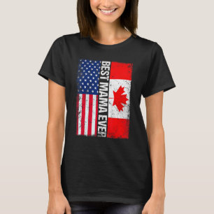 T-shirt Drapeau vintage Meilleure maman jamais femmes Rétr