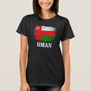 T-shirt Drapeau vintage Oman Pour L'Omani