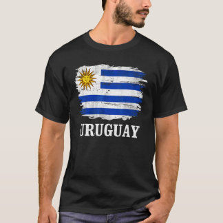 T-shirt Drapeau Vintage Uruguay Pour Uruguayen