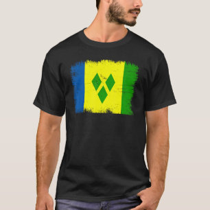 T-shirt Drapeau vintage Vincent et les Grenadines Saint-Vi