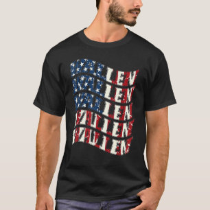 T-shirt Drapeau Wallen Américain Rouge Blanc Et Bleu Merch