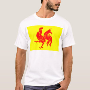 T-shirt Drapeau wallon (de la Belgique) - Drapea Walon