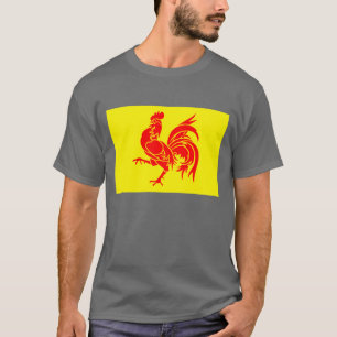 T-shirt Drapeau wallon de région