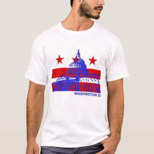 T-shirt Drapeau Washington DC
