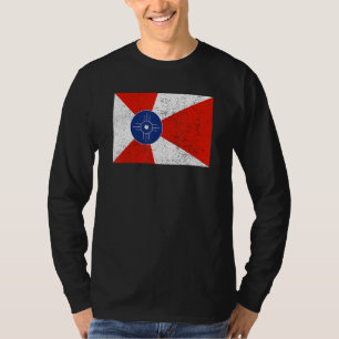 T-shirt Drapeau Wichita Vintage rétrogradé Kansas