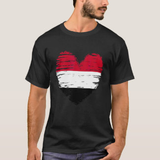 T-shirt Drapeau yéménite du coeur du Yémen Fierté yéménite