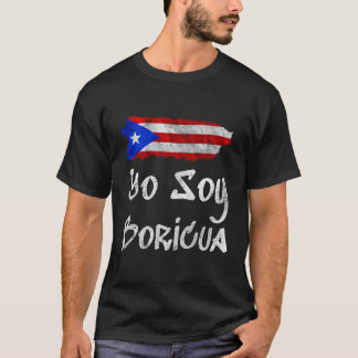 T-shirt Drapeau Yo Soy Boricua Île De Porto Rico Taino