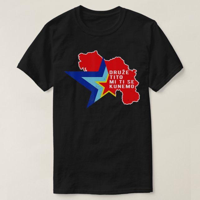 T-shirt Drapeau yougoslave Balkans RSFRY Josip Broz Tito Y (Design devant)
