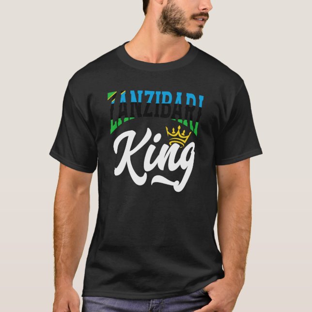 T-shirt Drapeau Zanzibari Zanzibar Zanzibari Zanzibar (Devant)